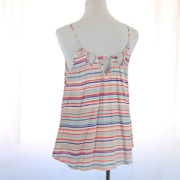 Striped Keyhole Flowy Tank Top (NWT) - Picture 5 of 7